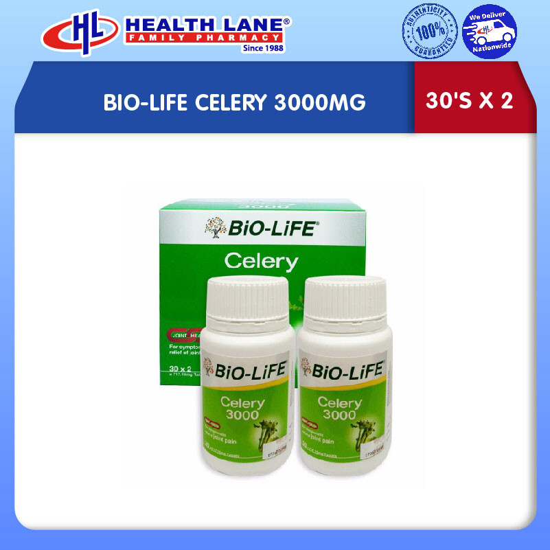 BIO-LIFE CELERY 3000MG (30'SX2)